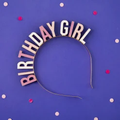 Hot Party Deco 1 Birthday Girl Headband