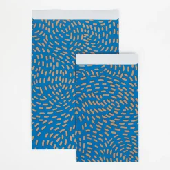 Flash Sale XX-KadoDesign 1 Blue Pouch With Rose Motifs