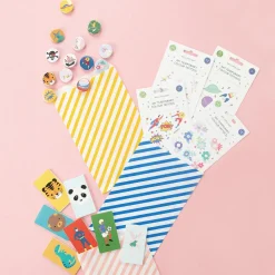 Flash Sale My Little Day 10 Blue Striped Pockets