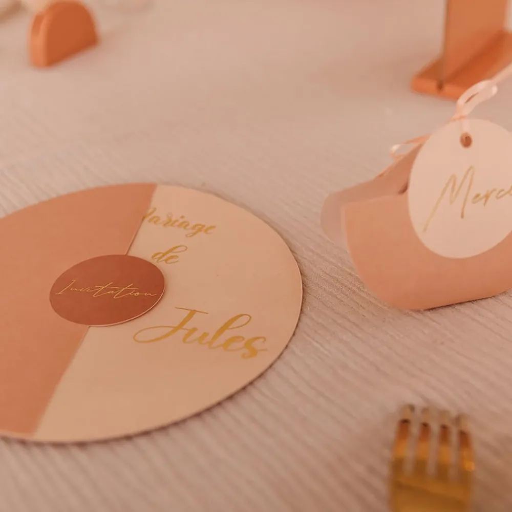 New Arty Fêtes Factory 10 Blush Invitations