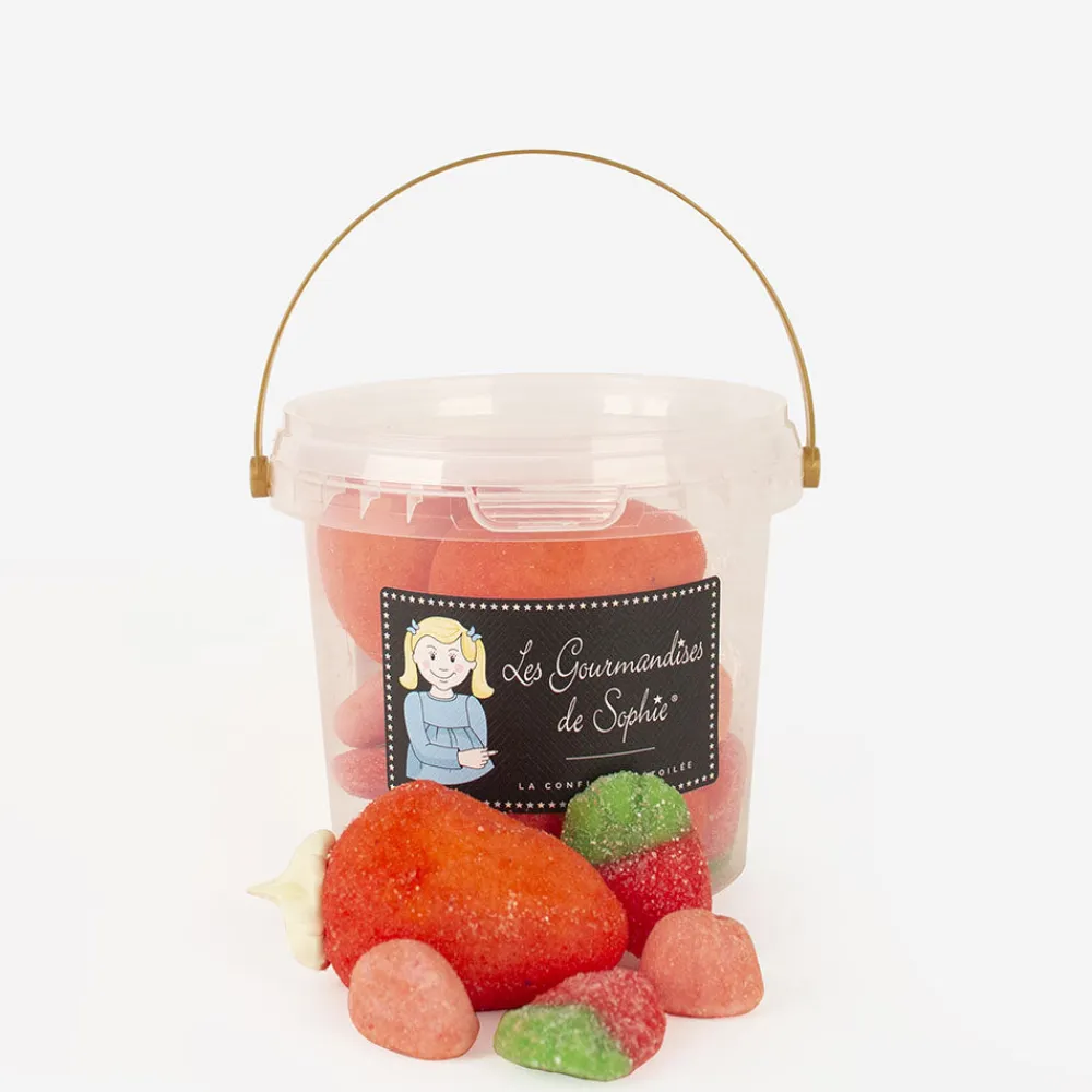 Best Sale Les gourmandises de Sophie 1 Bucket Of Strawberry Trio Candies