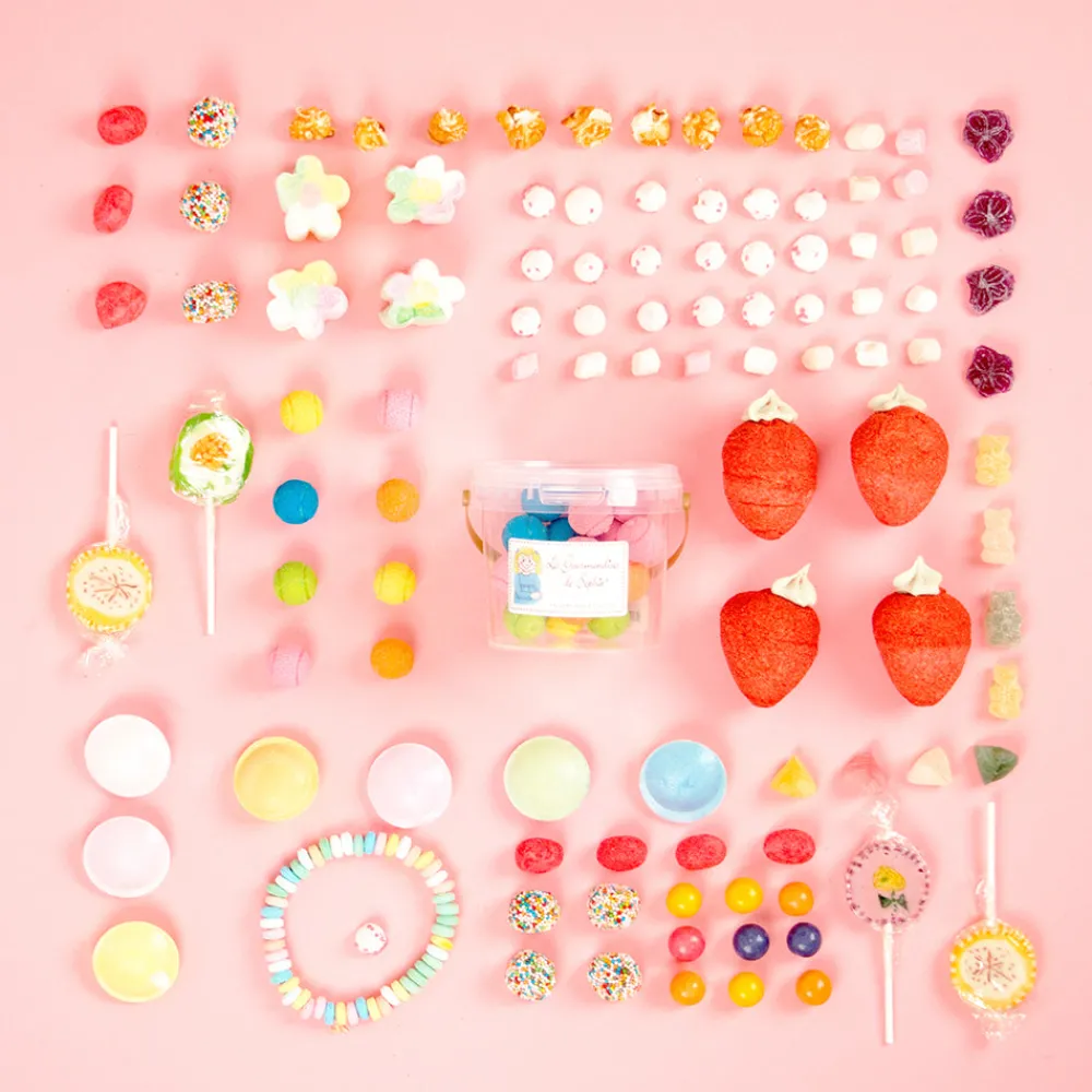 Best Sale Les gourmandises de Sophie 1 Bucket Of Strawberry Trio Candies
