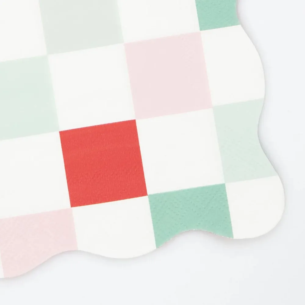Cheap Meri Meri 16 Check Napkins