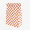 Discount House of Products 1 Checkered Flat-Bottomed Paper Pouch