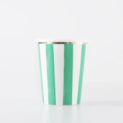 Fashion Meri Meri 8 Christmas Striped Cups