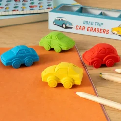 Clearance Rex London 4 Colored Car Erasers