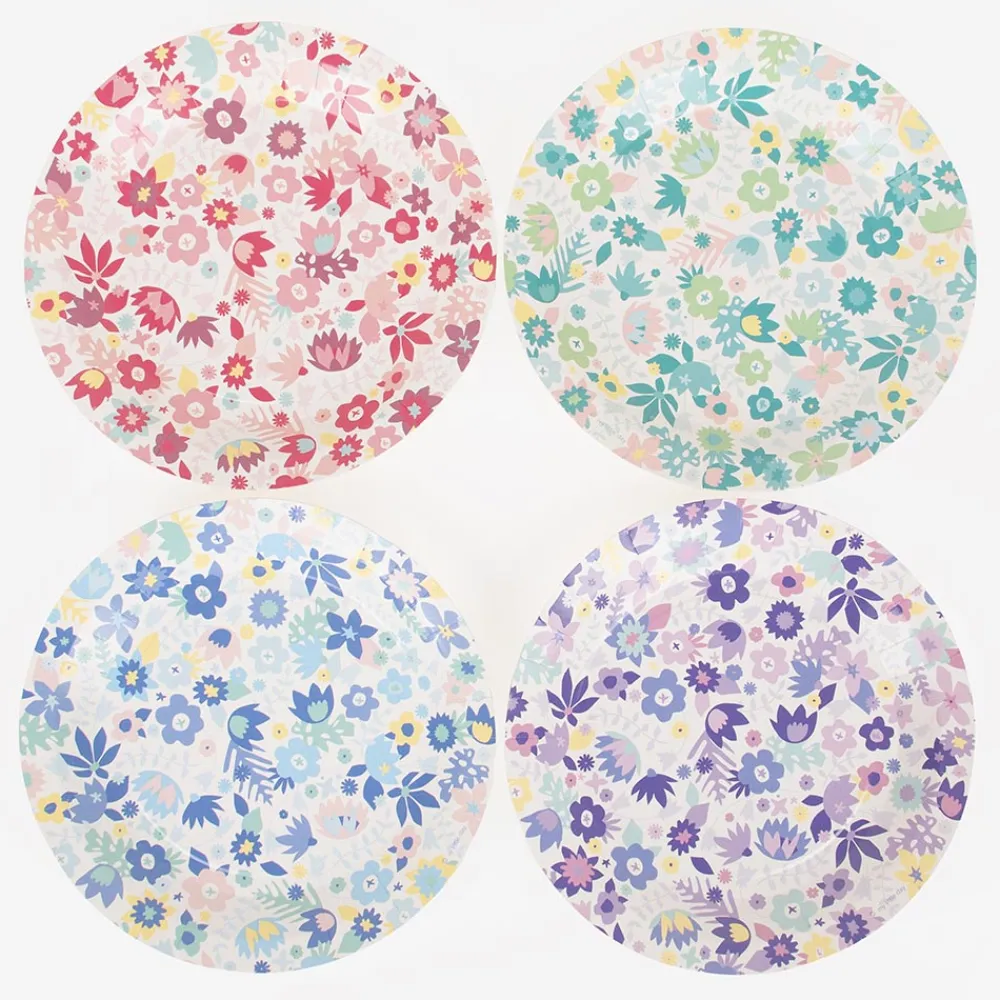 Sale My Little Day 8 Colored Flower Plates