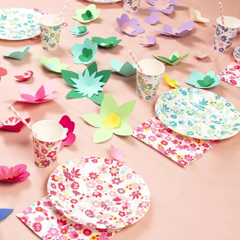 Sale My Little Day 8 Colored Flower Plates