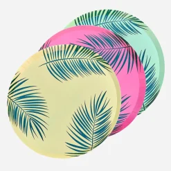 Best Ginger Ray 8 Colorful Palm Leaf Plates