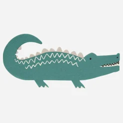 Sale Meri Meri 16 Crocodile Cut-Out Napkins