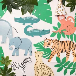 Sale Meri Meri 16 Crocodile Cut-Out Napkins