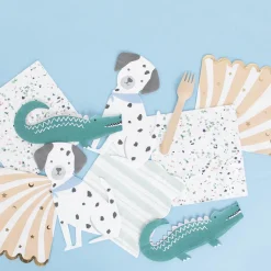 Sale Meri Meri 16 Crocodile Cut-Out Napkins