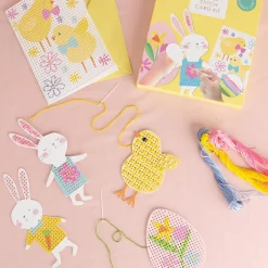 Hot TalkingTables 12 Cross Stitch Easter Cards
