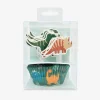 Hot ScrapCooking 24 Dino Cupcake Toppers And Cases