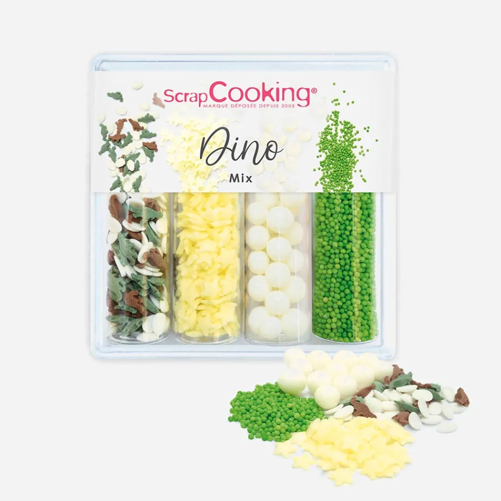 Outlet ScrapCooking 4 Dino Sweet Decorative Jars