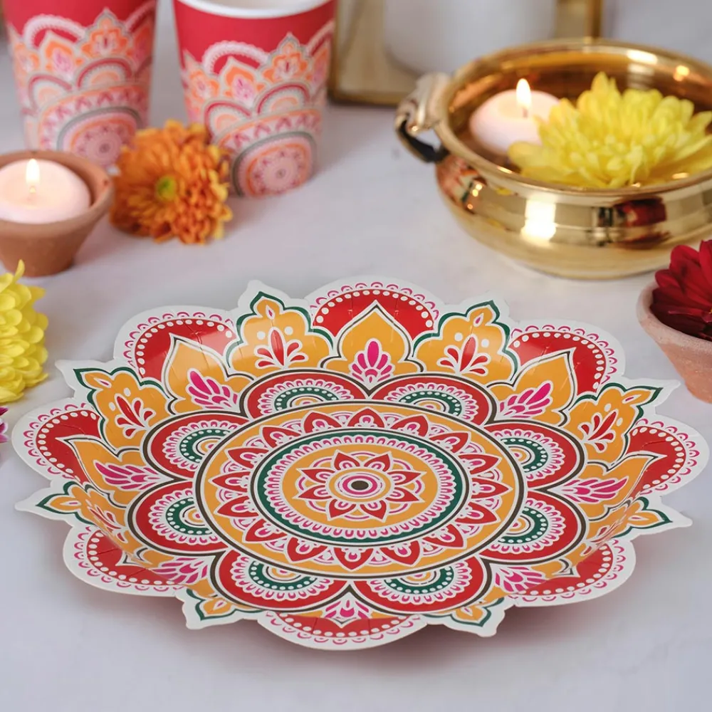Online Ginger Ray 8 Diwali Plates