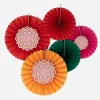 Sale Ginger Ray 5 Diwali Rosettes