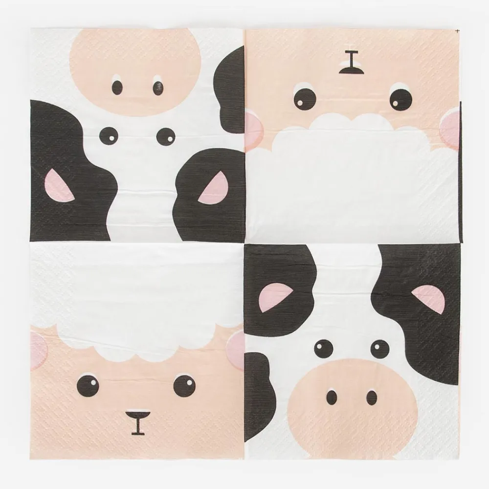 Online My Little Day 20 Farm Animal Napkins