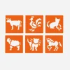 Clearance Graine Créative 6 Farm Animal Stencils