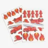 Hot Party Pro 25 Firefighter Stickers