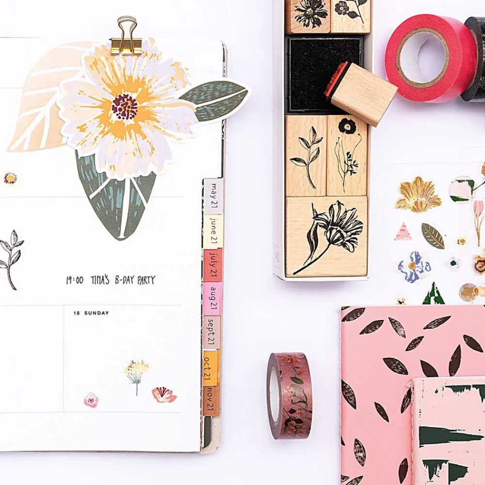 Cheap Rico Design 6 Flower Pattern Stamps