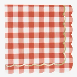 Fashion Party Pro 16 Gingham Scalloped Napkins