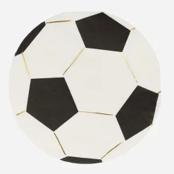 Shop Meri Meri 16 Golden Soccer Ball Napkins