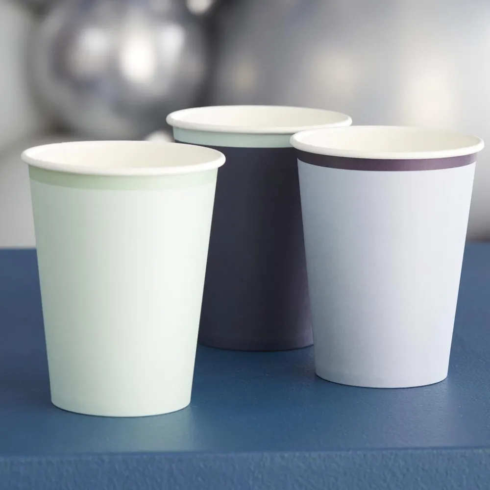 Cheap Ginger Ray 8 Gradient Blue Cups