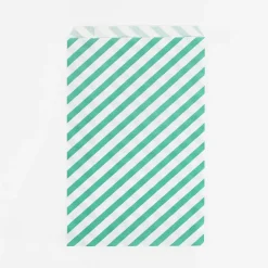 Hot My Little Day 10 Green Striped Pouches
