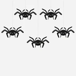 Shop Party Deco 5 Halloween Hanging Spiders