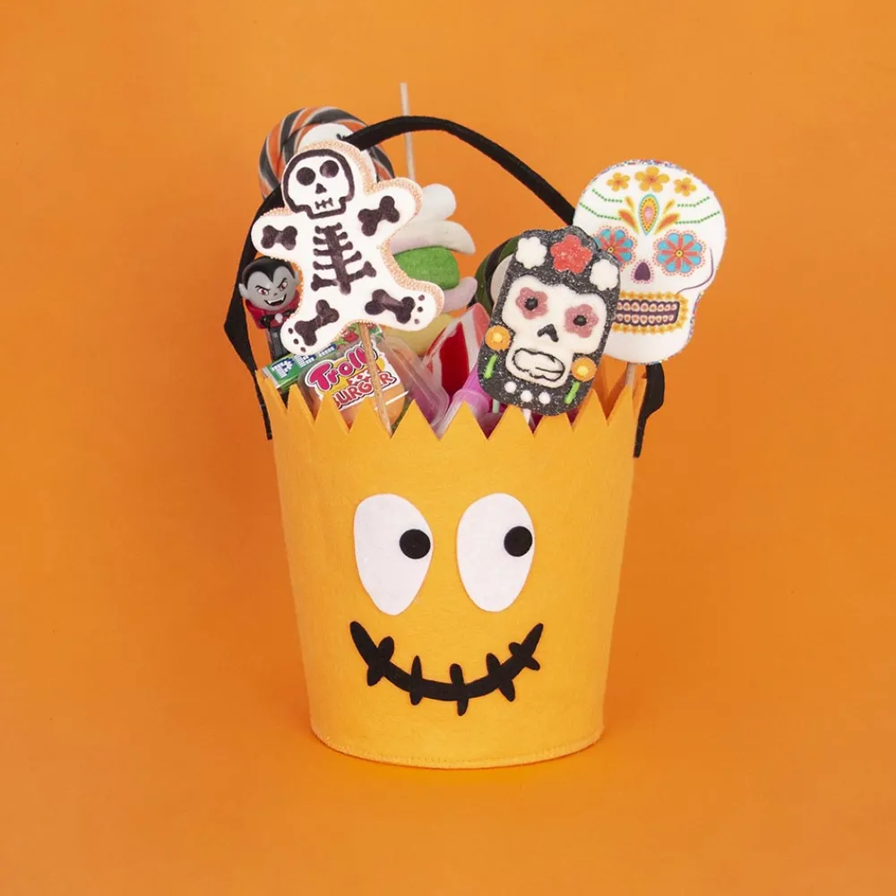 Cheap Rico Design 1 Halloween Pumpkin Felt Basket