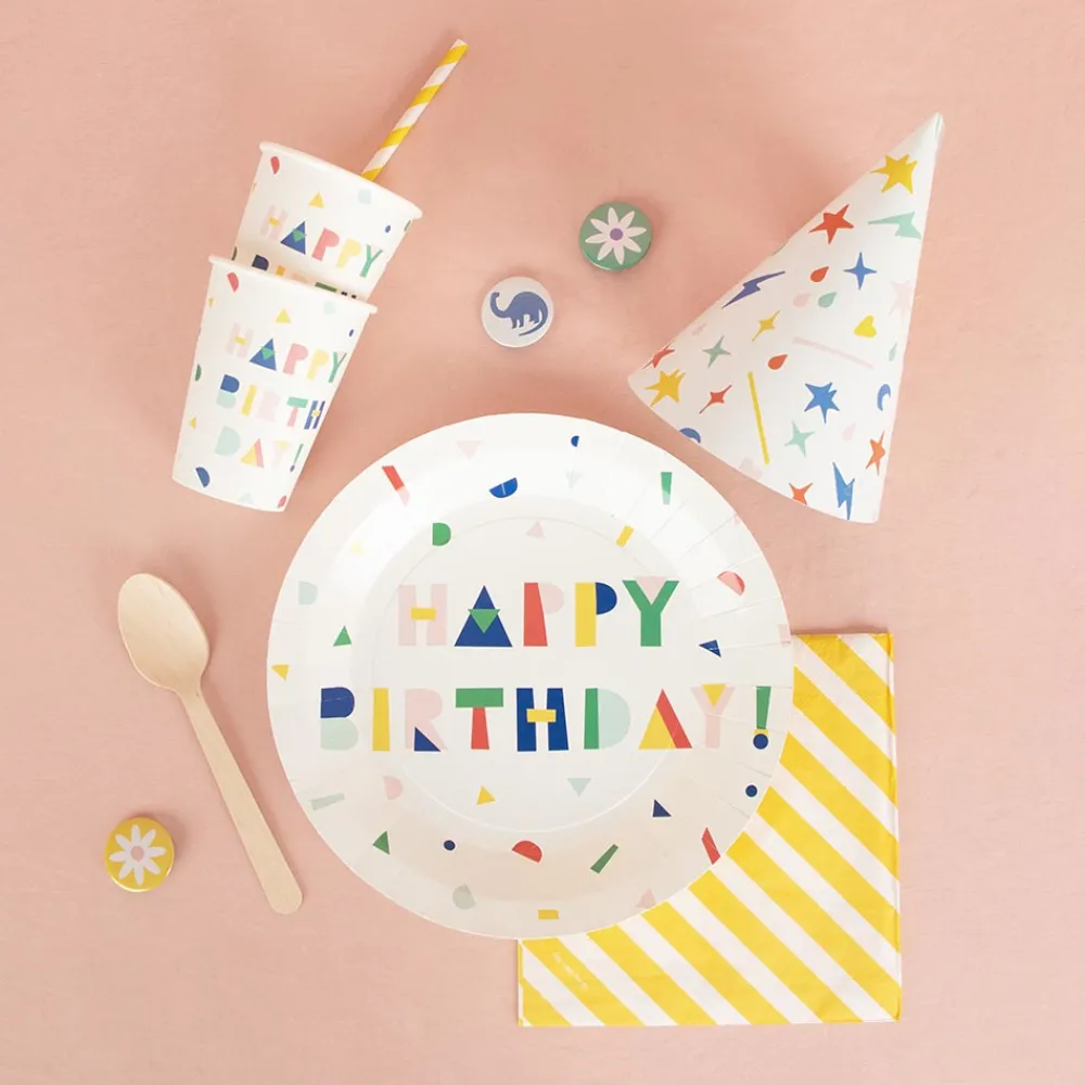 Online My Little Day 8 Happy Birthday Cups And Party Favors