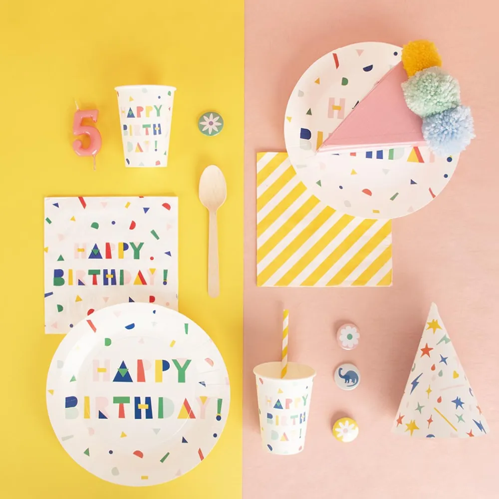 Online My Little Day 8 Happy Birthday Cups And Party Favors