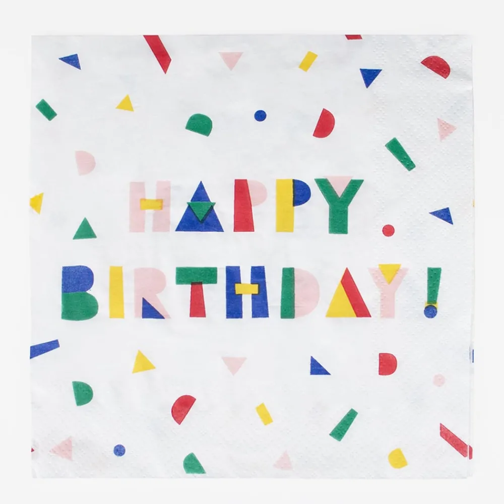 Best Sale My Little Day 20 Happy Birthday Napkins And Party Favors