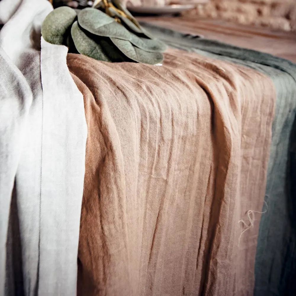 Shop Arty Fêtes Factory 1 Hazelnut Muslin Table Runner