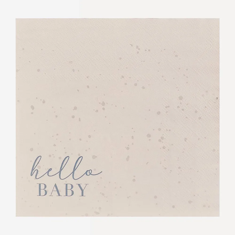 Online Ginger Ray 16 Hello Baby Napkins