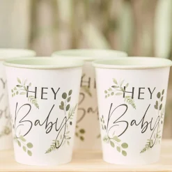 Shop Ginger Ray 8 Hey Baby Cups