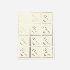 New Arty Fêtes Factory 24 Ivory Thank You Stickers