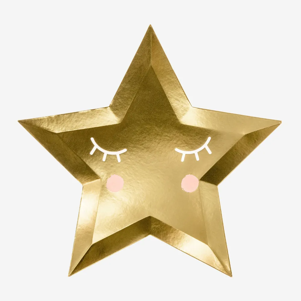 New Party Deco 6 Kawaii Star Plates