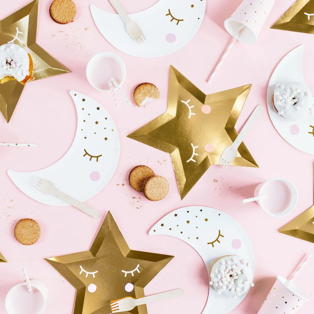 New Party Deco 6 Kawaii Star Plates