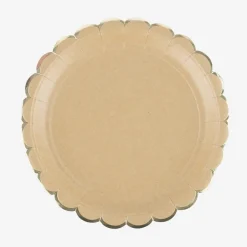 Shop Party Pro 8 Kraft Scalloped Plates