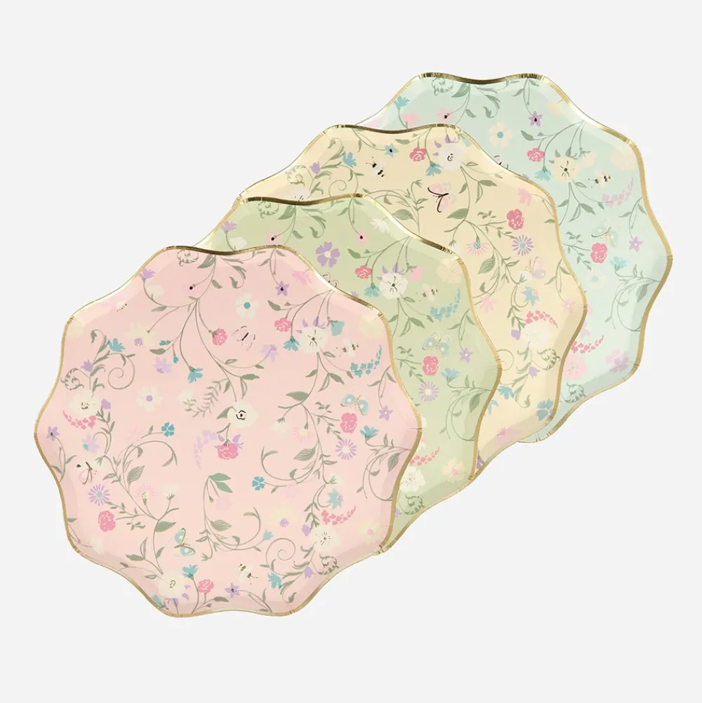 Flash Sale Meri Meri 8 Laduree Floral Plates