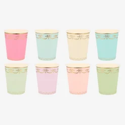 Store Meri Meri 8 Laduree Pastel And Gold Cups