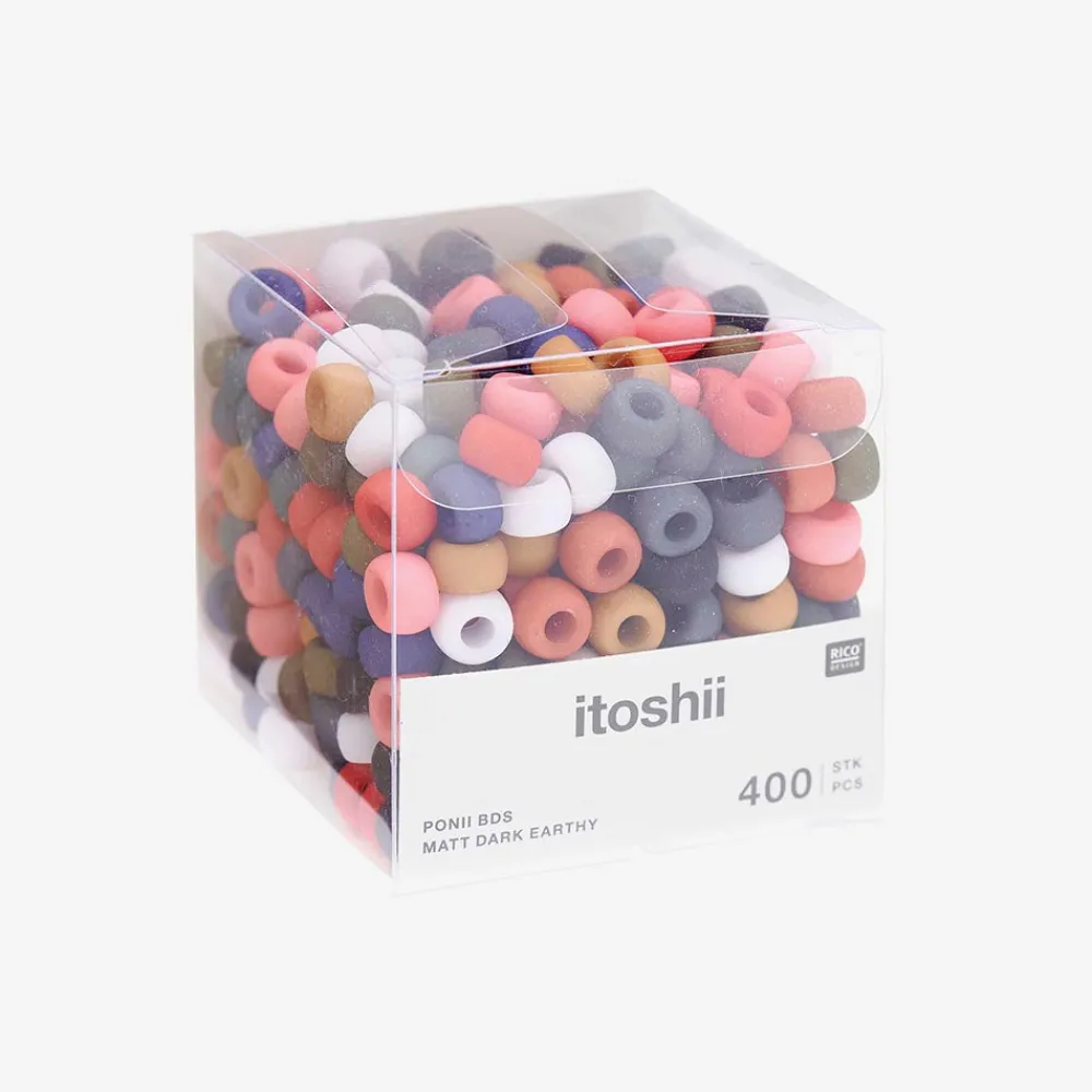Outlet Rico Design 400 Large Dark Pastel Beads
