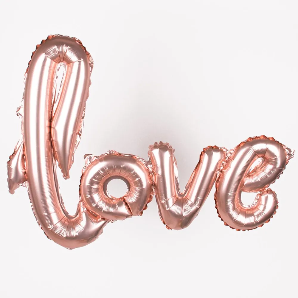 Clearance Arty Fêtes Factory 1 Large Letter Balloon - Love - Pink