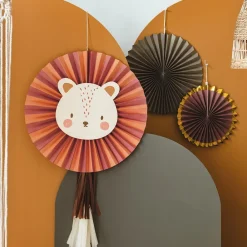 Best Party Deco 3 Lion Paper Rosettes
