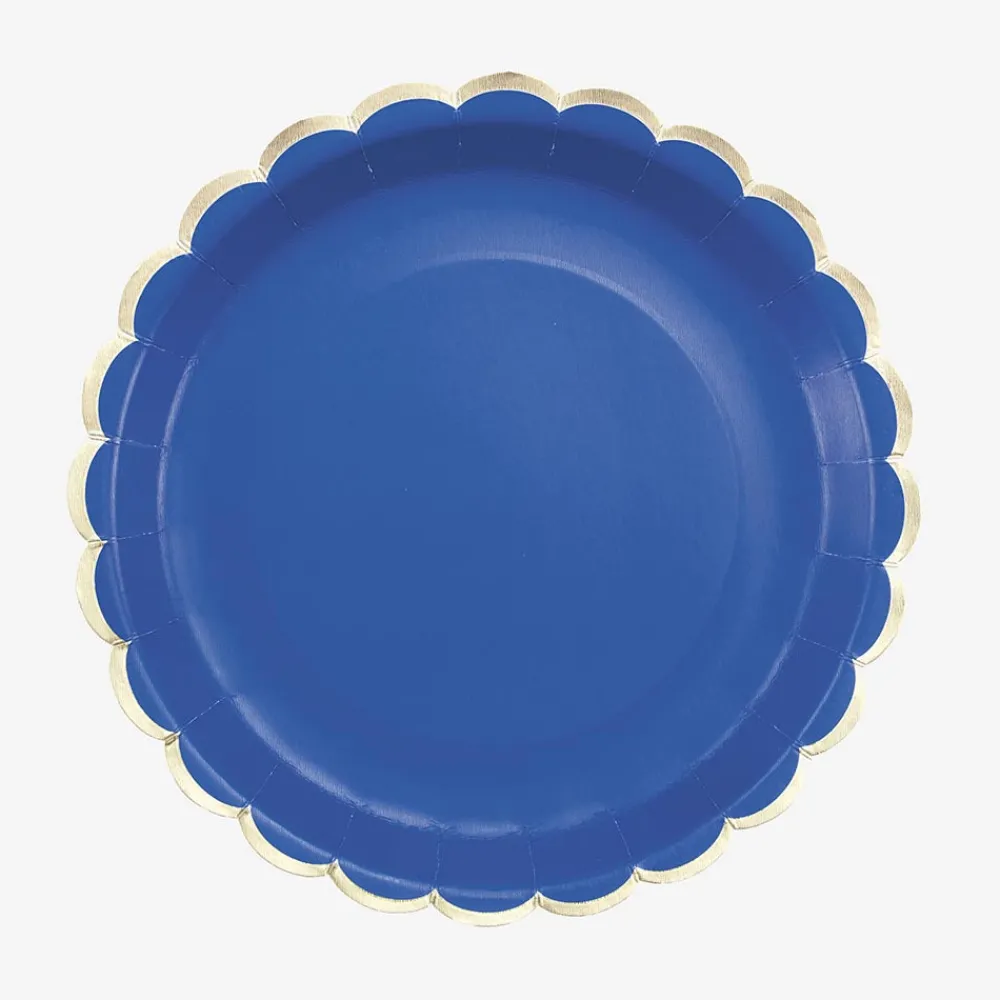 Store Party Pro 8 Majorelle Blue Scalloped Plates