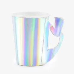 Cheap Party Deco 6 Mermaid Cups - Iridescent