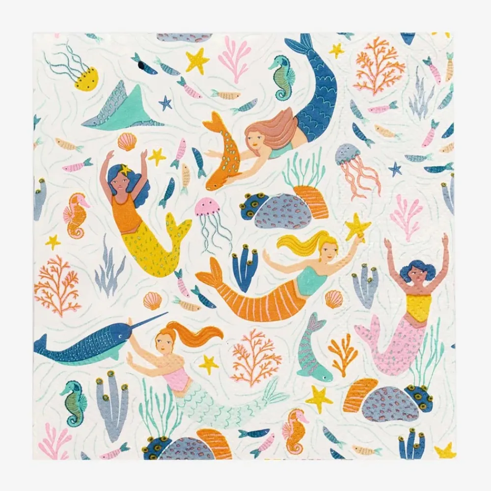 Discount TalkingTables 20 Mermaid Napkins