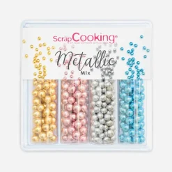 Cheap ScrapCooking 4 Metallic Mix Sweet Deco Pots